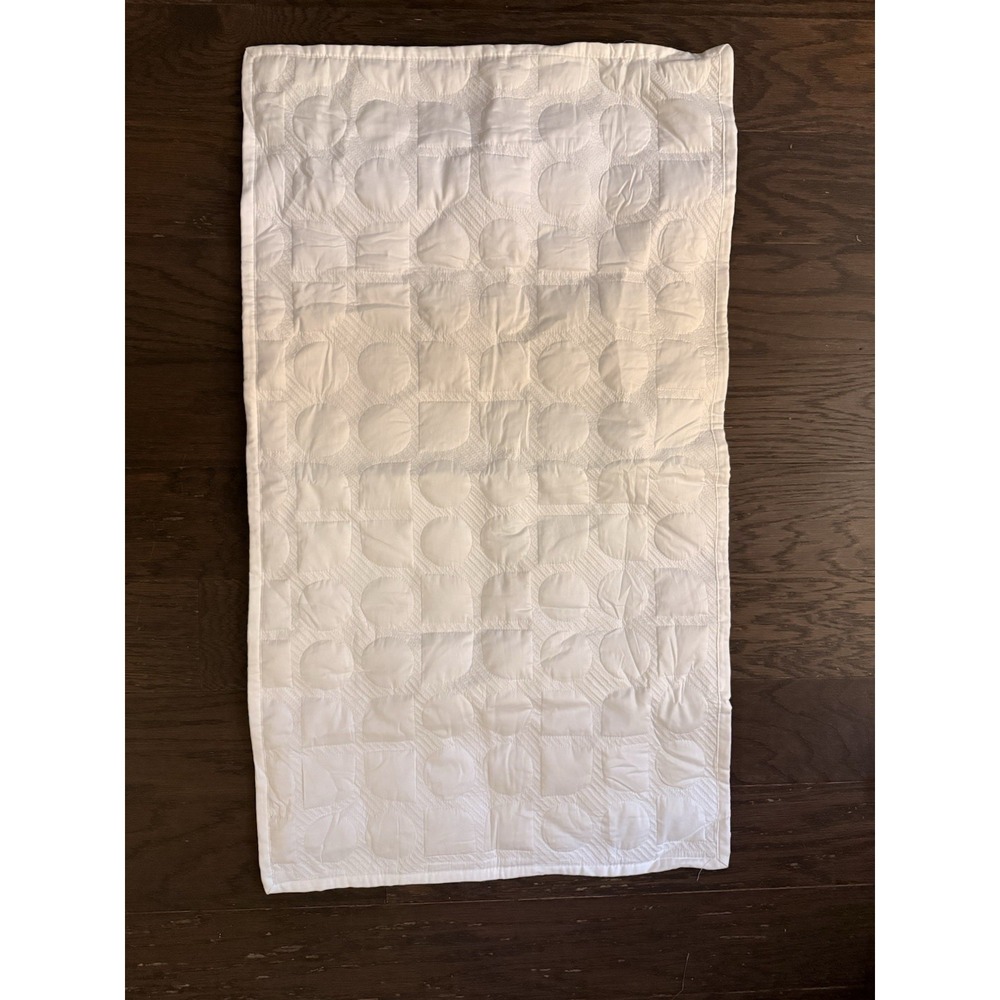 1 Kate Spade New York Noel White Marshmallow King Sham 20x36 Quilted      !Read! - Picture 10 of 12